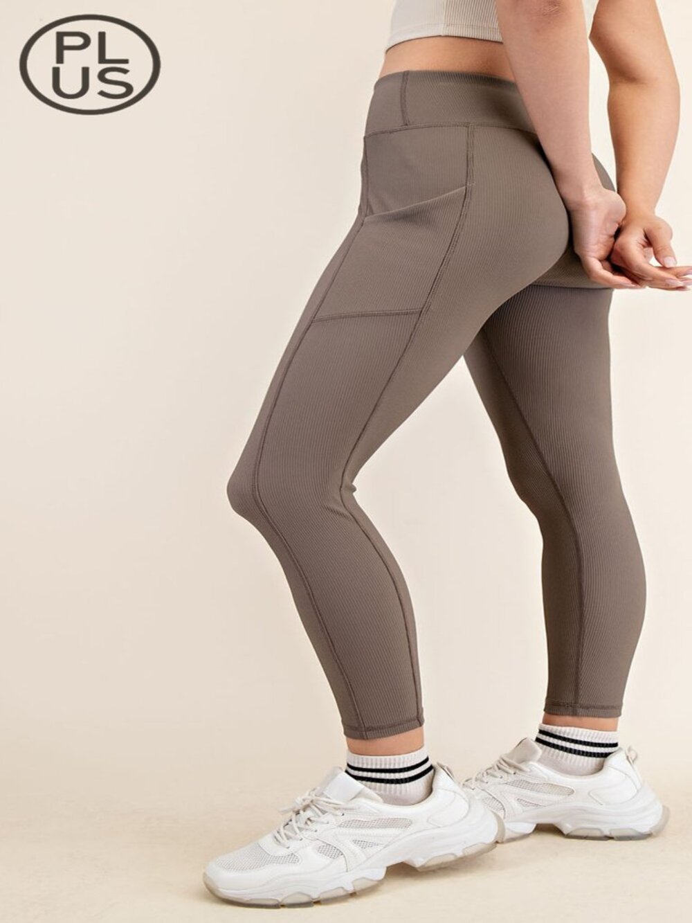 WOMEN'S SUPER SOFT HIGH WAISTED PLUS YOGA LEGGINGS W/POCKETS NOMAD 1X-3X